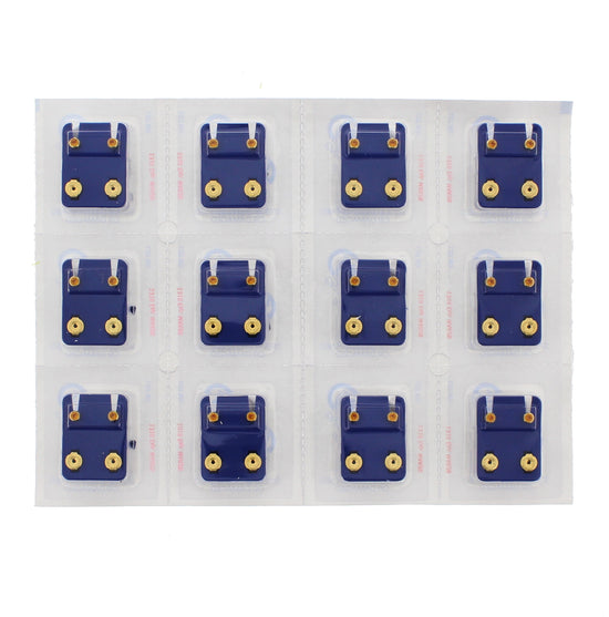 Topaz Stone Gold Plated Caflon Ear Studs