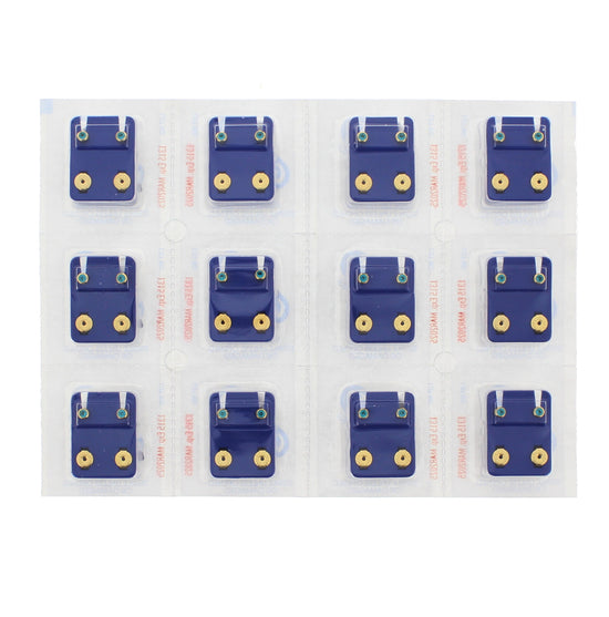 4mm Blue Zircon Stone Gold Plated Caflon Ear Studs
