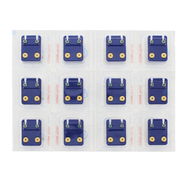 4mm Blue Zircon Stone Gold Plated Caflon Ear Studs - December