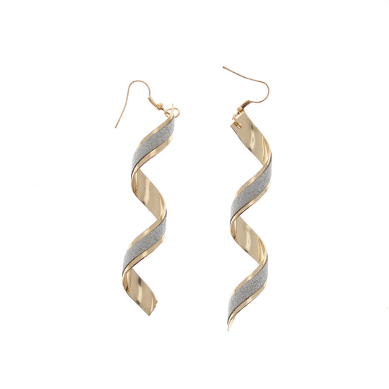 Glitter Spiral Earrings