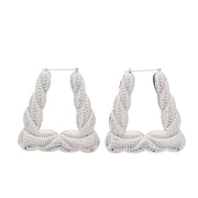 Crinkle Effect Shape Earrings