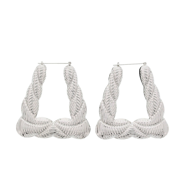 Crinkle Effect Shape Earrings