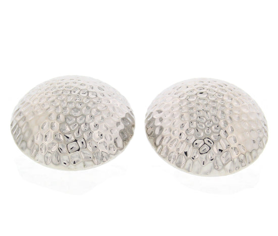 Patterned Raised Button Earrings