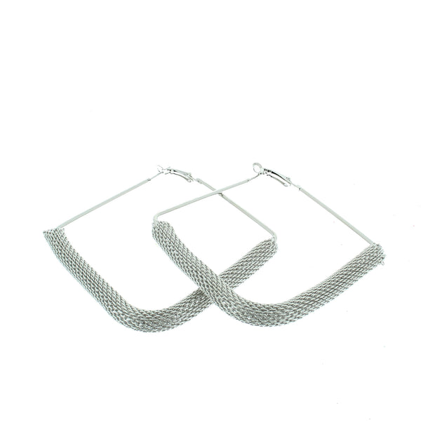 Square Shaped Patterned Earrings