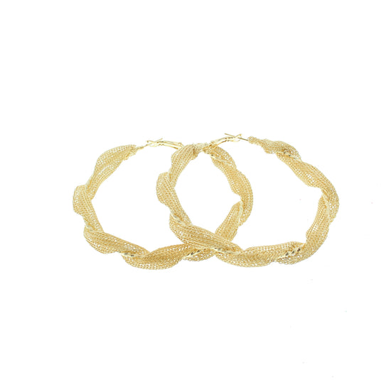 Twisted Hoop Earrings
