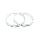 Triple Patterned Hoop Earrings