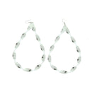 Large Twisted Tear Drop Earrings
