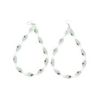 Large Twisted Tear Drop Earrings