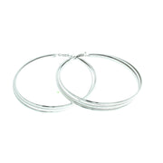 Triple Hoop Earrings (Diamater - 7.8cm)