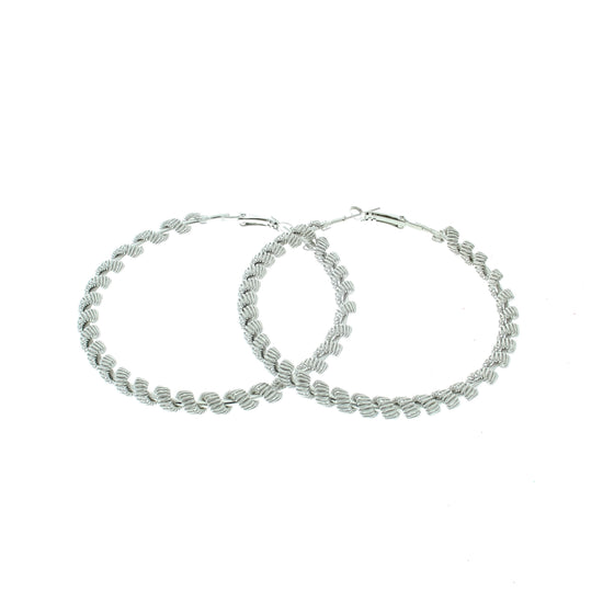 Patterned Hoop Earrings