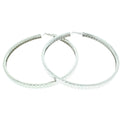 Large Patterned Hoop Earrings