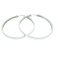 Large Patterned Hoop Earrings