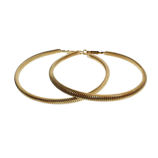 8.6cm Looped Hoop Earrings