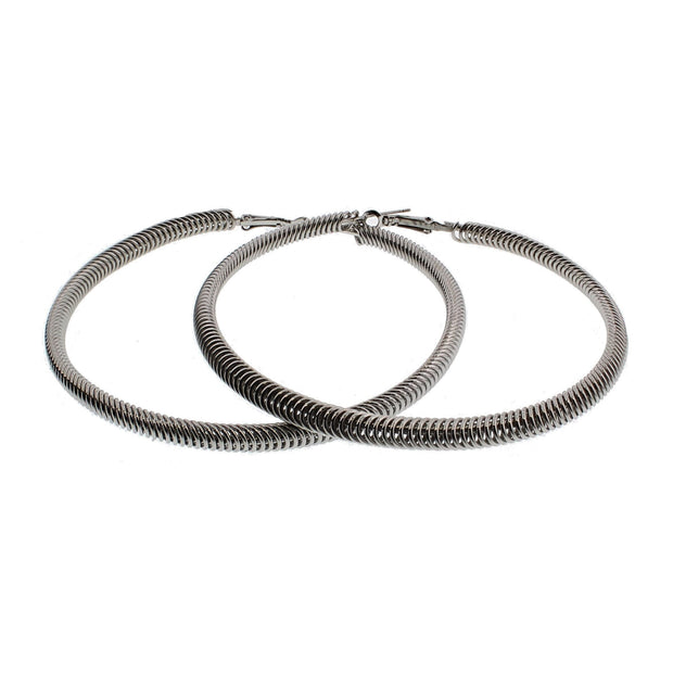 8.6cm Looped Hoop Earrings