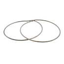 11.7cm Thin Patterned Hoop Earrings