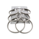 3 on a Card Patterned Hoop Earrings