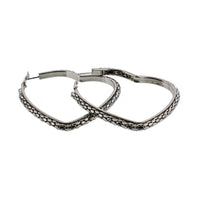 Perforated Heart Shaped Earrings