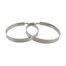 8.7cm Plain Hoop Earrings (1cm Width)