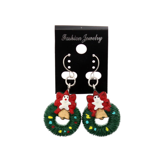 Christmas Wreath Earrings