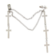 Hanging Crosses Earring/ Ear Cuff