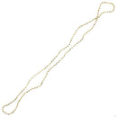 48 Inch Mini Gold Faceted Bead Necklace