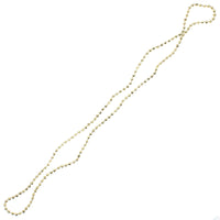 48 Inch Mini Gold Faceted Bead Necklace