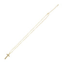 Gold Cross on Chain Necklace