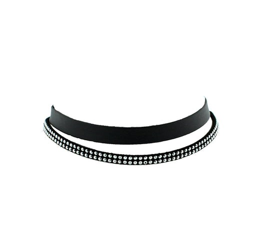 2 Layer Imitation Leather Choker