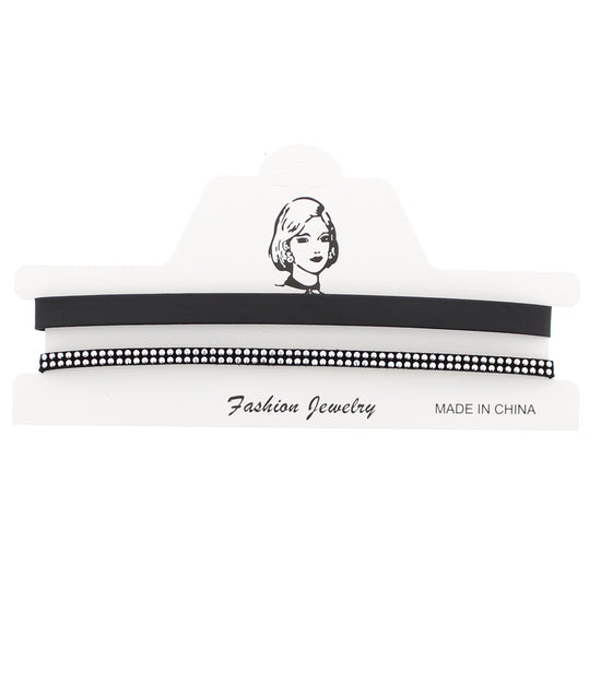 2 Layer Imitation Leather Choker
