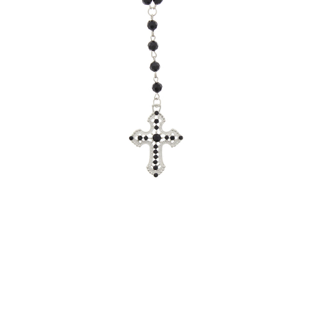 High Quality Lucite Rosary Necklace