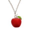 3D Apple Necklace on a 56cm Silver Chain