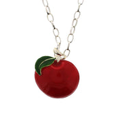 Apple Necklace on a 69cm Silver Chain (4 x 4.5cm Pendant)