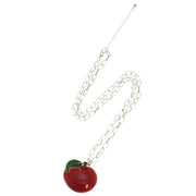 Apple Necklace on a 69cm Silver Chain (4 x 4.5cm Pendant)