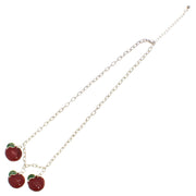 Triple Apple Necklace on a 46cm Silver Chain (2 x 2cm Pendant)