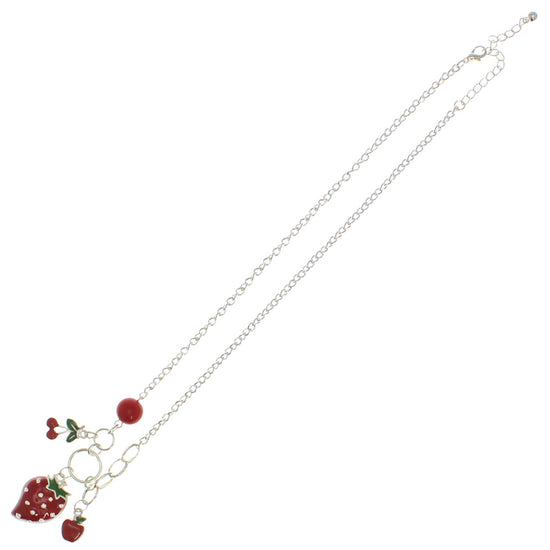 Strawberry, Apple and Cherry Necklace
