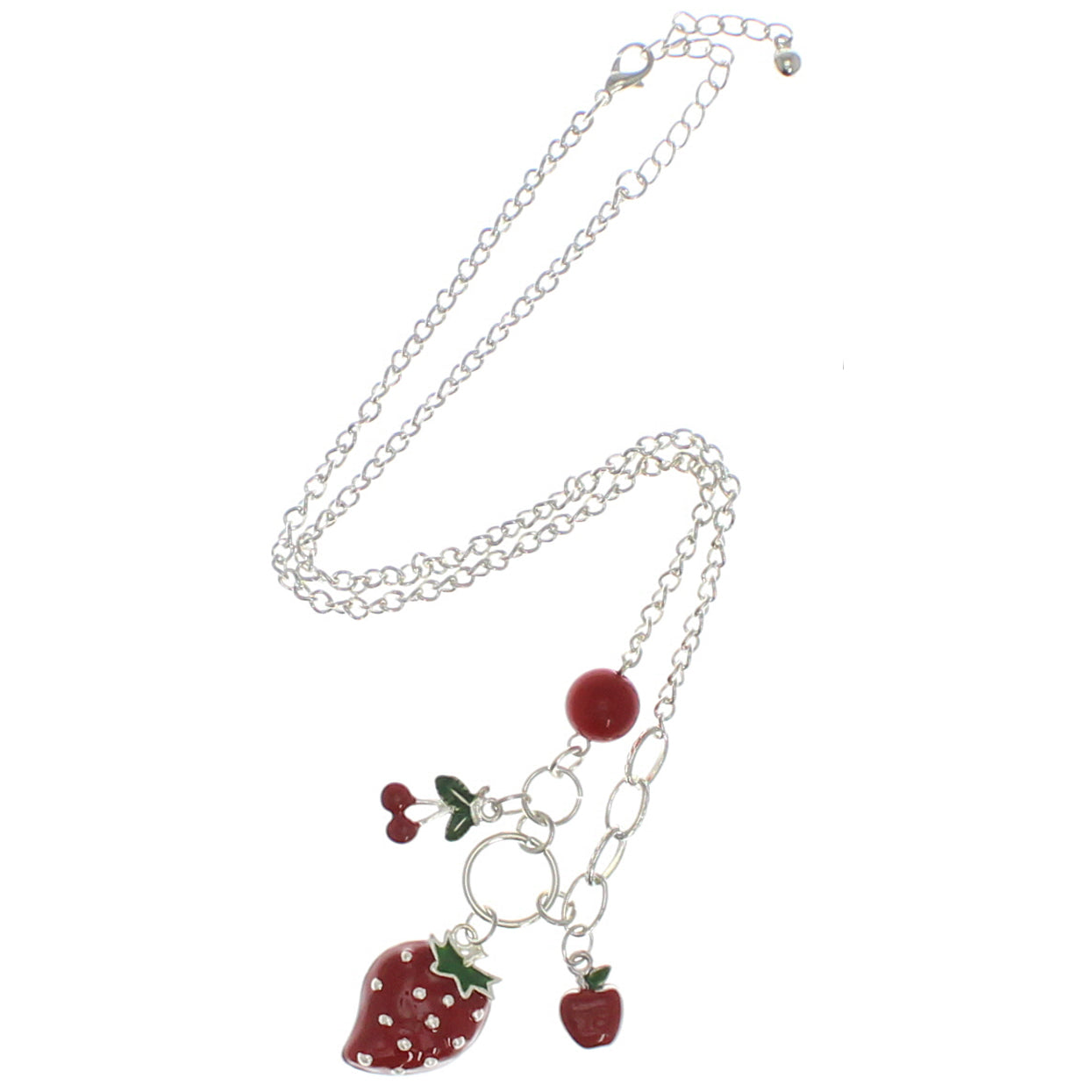 Strawberry, Apple and Cherry Necklace
