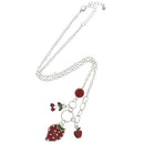 Strawberry, Apple and Cherry Necklace