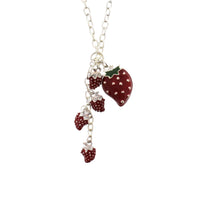 Multiple Strawberries Necklace