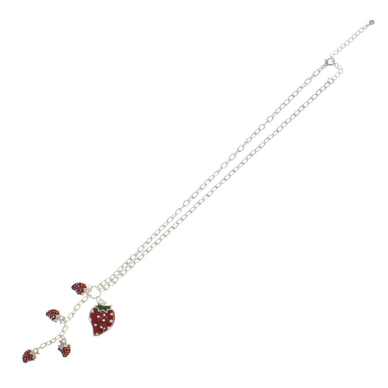 Multiple Strawberries Necklace