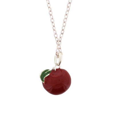 Apple Necklace on a 23.5cm Silver Chain (2 x 2cm Pendant)