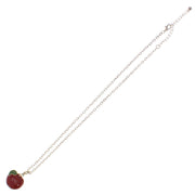 Apple Necklace on a 23.5cm Silver Chain (2 x 2cm Pendant)
