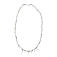 6 Silver Spike Necklace