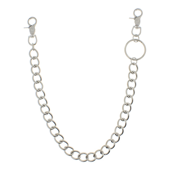 55cm Rhodium Thick Key Chain or Hip Chain