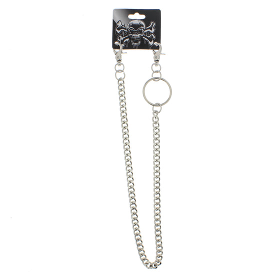 55cm Rhodium Key Chain or Hip Chain