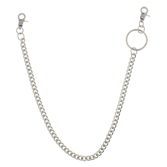 55cm Rhodium Key Chain or Hip Chain