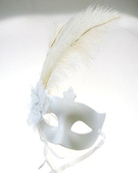 Exotic Feather Lace Mask