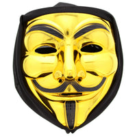 Halloween Guy Fawkes Mask with Black Veil