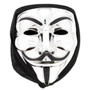 Halloween Guy Fawkes Mask with Black Veil