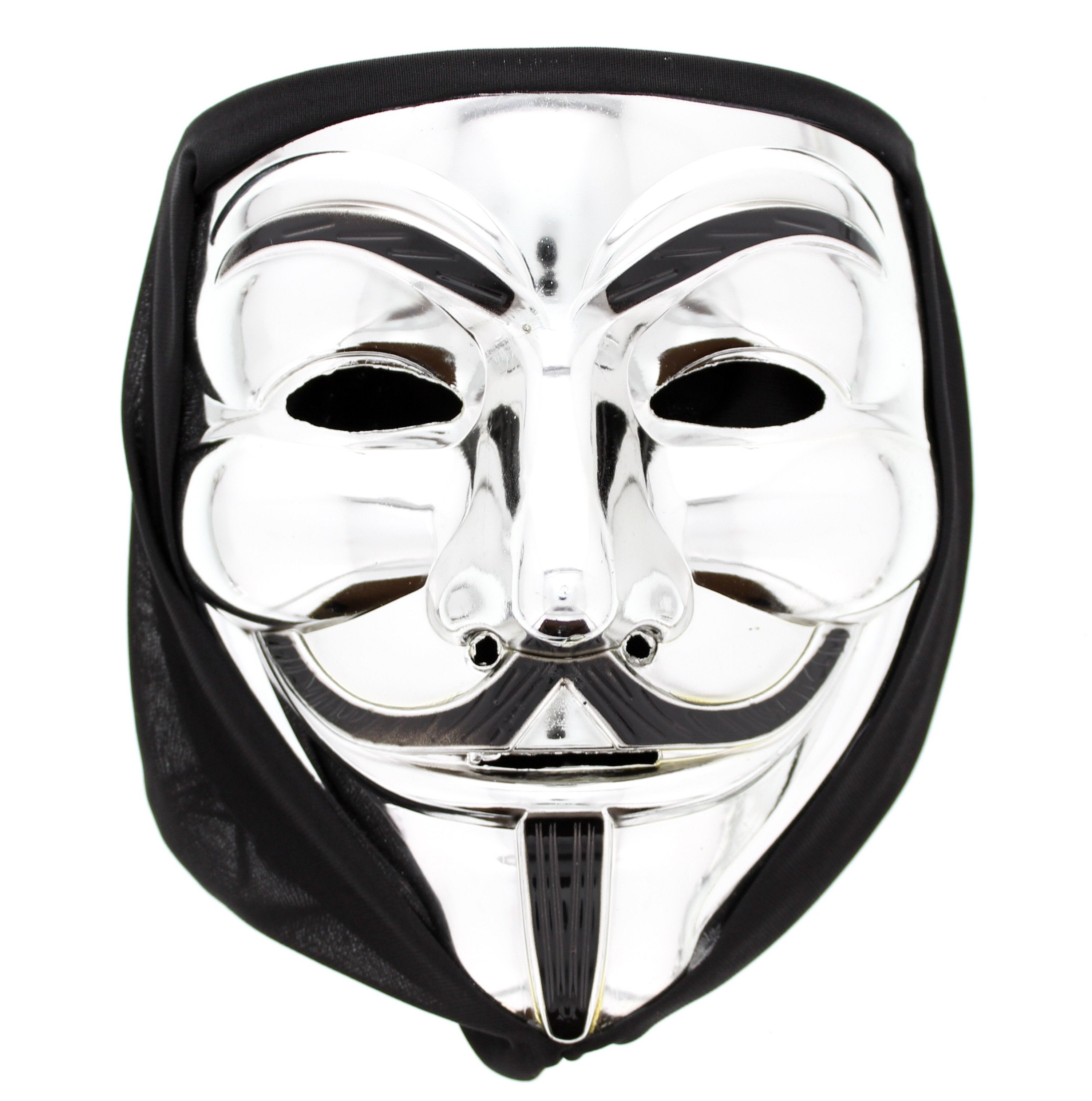 Halloween Guy Fawkes Mask with Black Veil