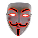 Light Up Guy Fawkes Mask (Fully Lit, Slow Flash & Rapid Flash)
